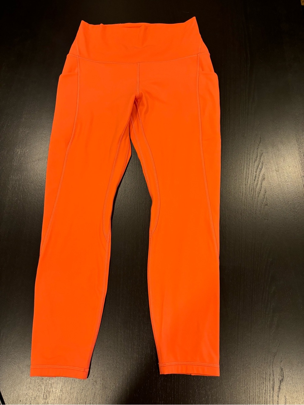 Lululemon Align High-Rise Pant with Pockets 25” Sunset Double Lined Size 8 RARE